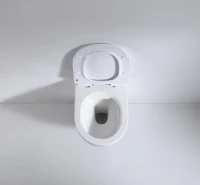 Унитаз подвесной beWash Minimal BKWHR003480 безободковый, с микролифтом, белый глянец