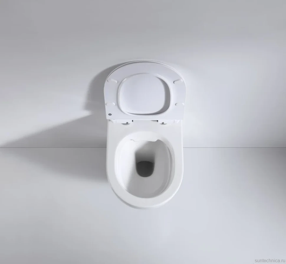 Унитаз подвесной beWash Minimal BKWHR003480 безободковый, с микролифтом, белый глянец