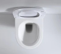 Унитаз подвесной beWash Minimal BKWHR003480 безободковый, с микролифтом, белый глянец