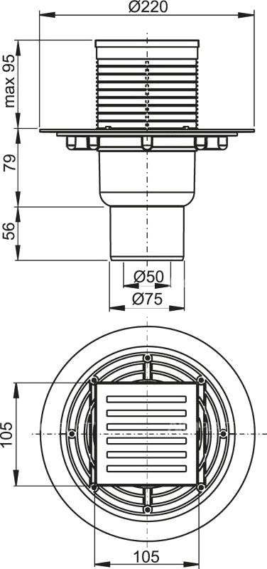 Душевой трап AlcaPlast APV APV203