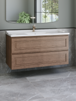 Тумба с раковиной Caprigo Wales 120 светлый орех