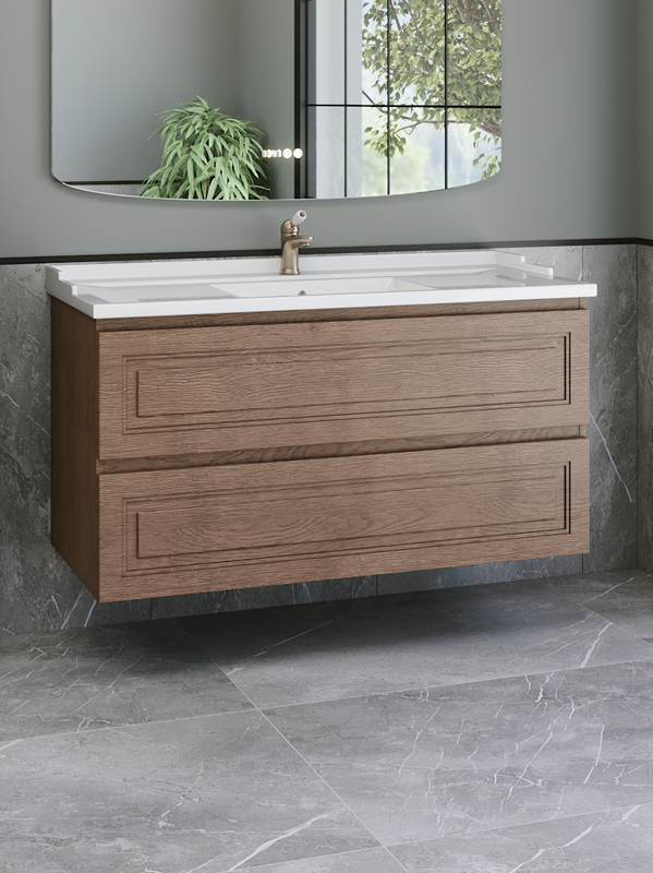 Тумба с раковиной Caprigo Wales 120 светлый орех