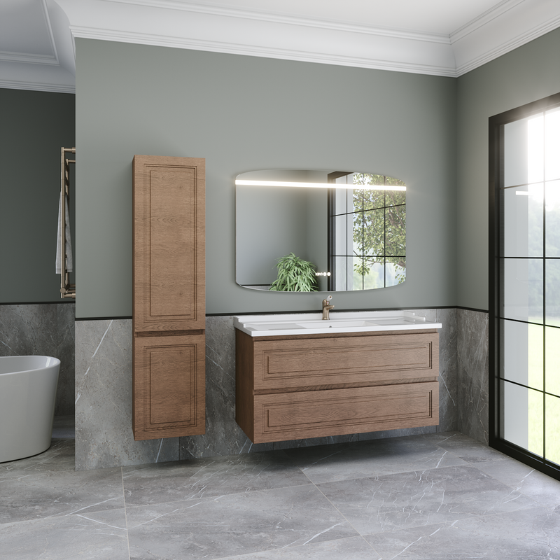 Тумба с раковиной Caprigo Wales 120 светлый орех