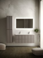 Тумба с раковиной Sancos Snob R 120 см, doha soft, раковина CN7016