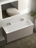 Тумба с раковиной Sancos Snob R 120 см, doha soft, раковина CN7016