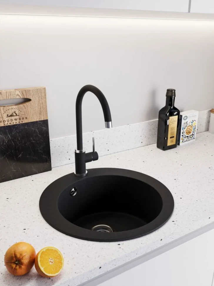 Мойка кухонная Emar Quartz EMQ-1475.C Морион
