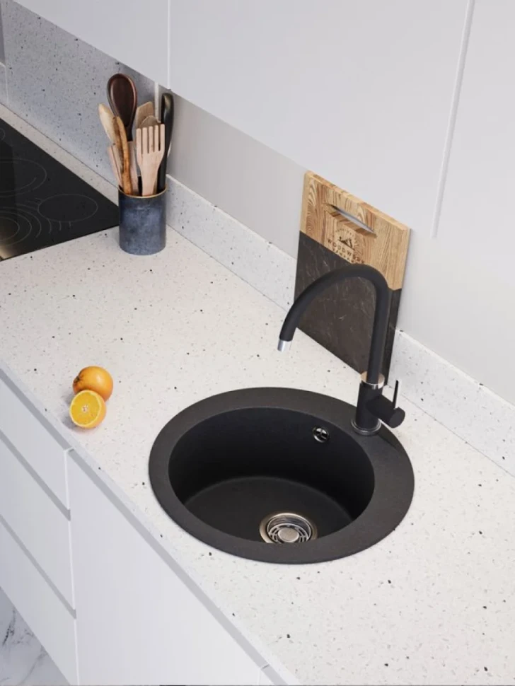 Мойка кухонная Emar Quartz EMQ-1475.C Морион