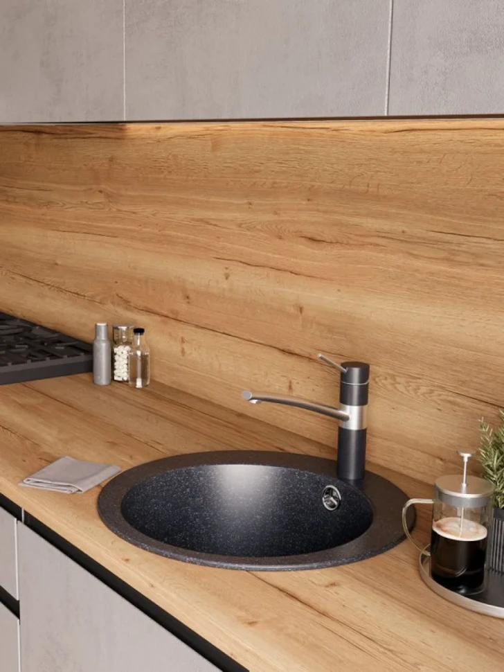 Мойка кухонная Emar Quartz EMQ-1475.C Морион