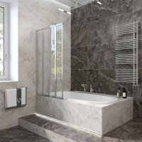 Шторка на ванну Veconi Palau PL-74L 120 см