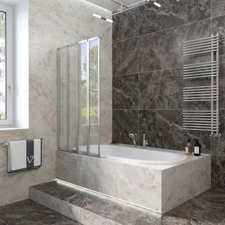 Шторка на ванну Veconi Palau PL-74L 120 см