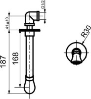 Излив Webert Opera AC0983015 для ванны, хром