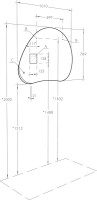 Мебель для ванной комнаты AQUATON Марбл 100 слэйт, белая матовая, раковина 1WH501710