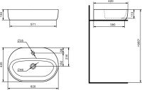 Мебель для ванной комнаты AQUATON Марбл 100 слэйт, белая матовая, раковина 1WH501710