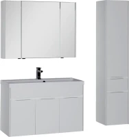Зеркало-шкаф Aquanet Латина 100 белое