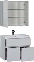 Зеркало-шкаф Aquanet Латина 100 белое