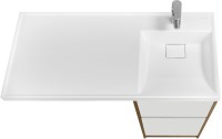 Мебель для ванной комнаты AQUATON Лондри 40 R, дуб рустикальный, белый