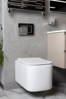 Унитаз подвесной Boheme Mane 970-SET-W с крышкой-сиденьем с микролифтом
