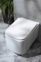 Унитаз подвесной Boheme Mane 970-SET-W с крышкой-сиденьем с микролифтом