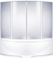 Шторка на ванну Bas Ирис Империал, Ирис, 4 ств., пластик