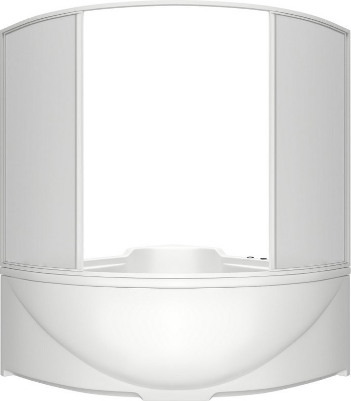 Шторка на ванну Bas Ирис Империал, Ирис, 4 ств., пластик