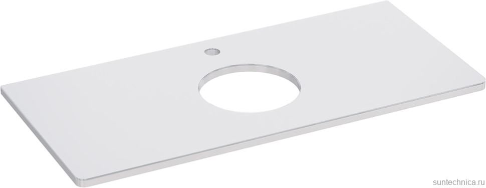 Тумба с раковиной Lemark Olivia 100 дуб кантри, белая глянцевая, раковина Триумф