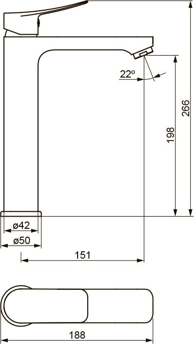 Смеситель для раковины Damixa Galaxy DX7502500 хром
