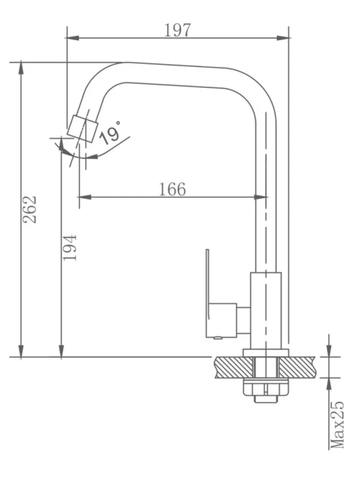 Кран Haiba HB82 HB4182 сталь