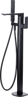 Напольный смеситель для ванны с душем Allen Brau Infinity 5.21009-31 С ВНУТРЕННЕЙ ЧАСТЬЮ, чёрный матовый