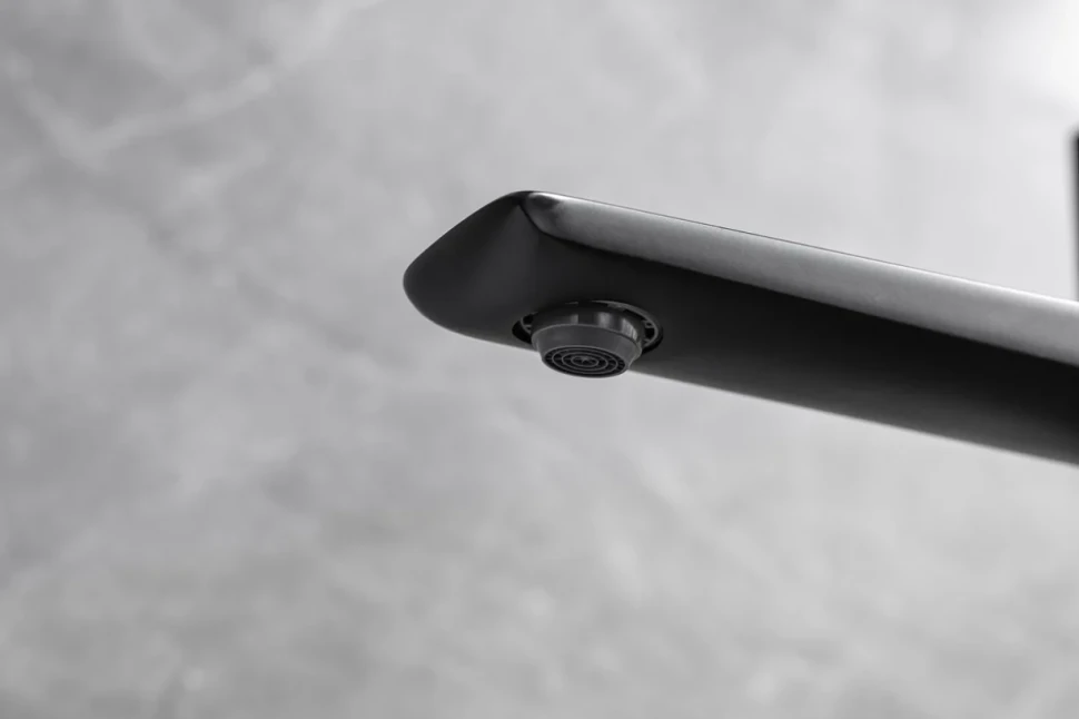 Напольный смеситель для ванны с душем Allen Brau Infinity 5.21009-31 С ВНУТРЕННЕЙ ЧАСТЬЮ, чёрный матовый