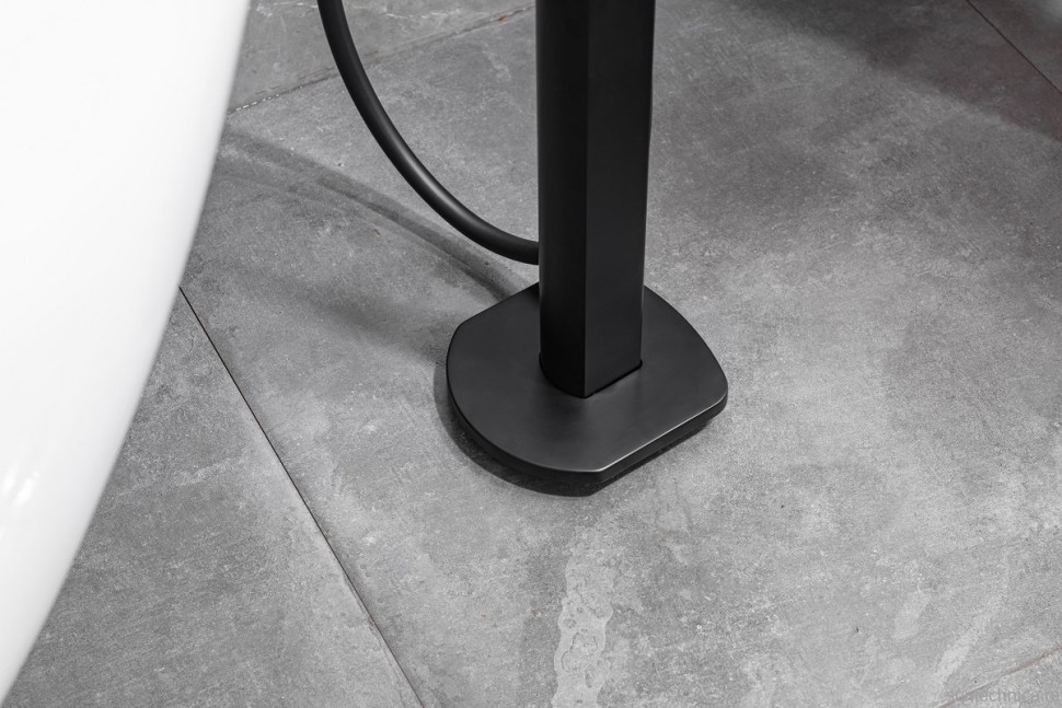 Напольный смеситель для ванны с душем Allen Brau Infinity 5.21009-31 С ВНУТРЕННЕЙ ЧАСТЬЮ, чёрный матовый