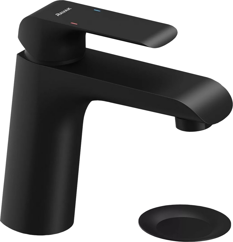 Смеситель для раковины Ravak Flat X070172 черный матовый