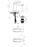 Смеситель для раковины Ravak Flat X070172 черный матовый Смеситель для раковины Ravak Flat X070172 черный матовый