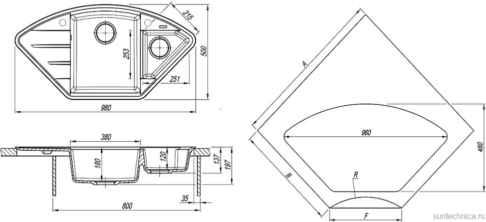 Комплект Мойка Lemark Irkana 980 9910045 грей + Смеситель Comfort LM3073PGR грей