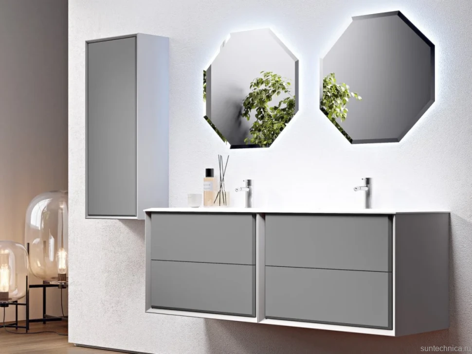 Зеркало Cezares 45079 80x80 с LED-подсветкой