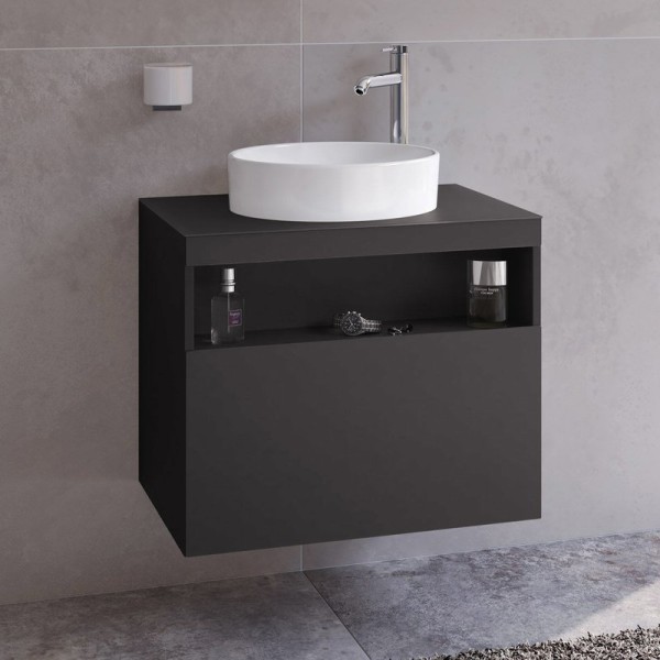 Тумба с раковиной Keuco Stageline 32855 65 см, вулканит