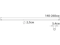 Телескопический карниз Fixsen FX-51-000 раздвижной