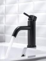 Смеситель для раковины РМС SUS128 SUS128BL-001F черный Смеситель для раковины РМС SUS128 SUS128BL-001F черный