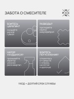 Смеситель для раковины РМС SUS128 SUS128BL-001F черный Смеситель для раковины РМС SUS128 SUS128BL-001F черный