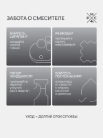 Смеситель для раковины РМС SUS128 SUS128BL-001F черный Смеситель для раковины РМС SUS128 SUS128BL-001F черный