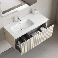 Тумба с раковиной Sancos Snob R 1.0 100, L beige soft