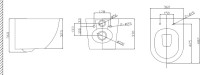 Комплект Унитаз подвесной BelBagno Uno BB3105CHR/SC безободковый, с микролифтом, инсталляция BB002-80 с кнопкой BB014-SR-BIANCO
