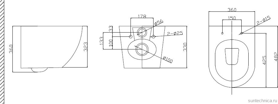 Комплект Унитаз подвесной BelBagno Uno BB3105CHR/SC безободковый, с микролифтом, инсталляция BB002-80 с кнопкой BB014-SR-BIANCO