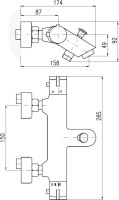 Термостатический смеситель Rav Slezak Termo TRM54.5CMATC