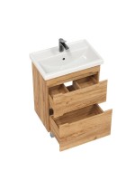 Тумба с раковиной SanStar Diva 60 напольная, Gold Kraft, раковина Фостер 60