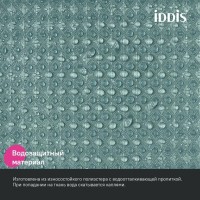Штора для ванной IDDIS Decor DW05P18i11 180х200, зеленая