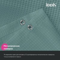Штора для ванной IDDIS Decor DW05P18i11 180х200, зеленая