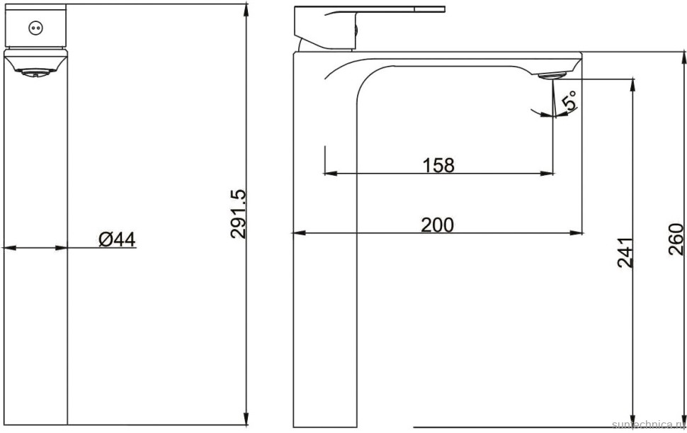 Смеситель для раковины Fashun A5185-35 золото