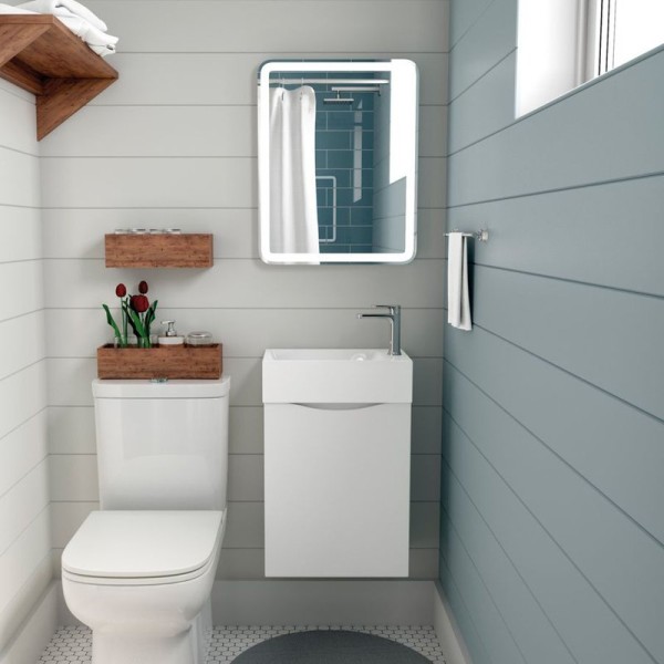 Мебель для ванной комнаты Art&Max Liberty R, 40, подвесная, Bianco Lucido