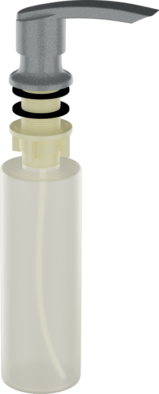 Дозатор для кухонной мойки Ulgran Quartz U-02 темно-серый