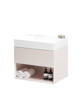 Тумба с раковиной Ravak Lite SD 60 алебастровая розовая